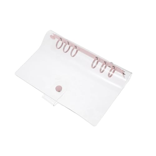 ELAYARD Transparenter PVC Loose-leaf-ordner mit Elastischem Verschluss Praktischer Leichter Notizbuch-halter für Studenten Reisende Büro und Alltag für Tagespläne und To-do-listen von ELAYARD