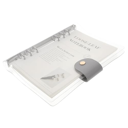 ELAYARD Transparentes Loose leaf Notizbuch PVC Binder Nachfüllbare Planer einlagen mit Liniertem Papier Abnehmbar Praktisches Modisches Heft für Schüler Büro und Studium ELAYARD Transparentes Loose leaf Notizbuch PVC Binder Nachfüllbare Planer einlagen mit Liniertem Papier Abnehmbar Praktisches Modisches Heft für Schüler Büro und Studium von ELAYARD