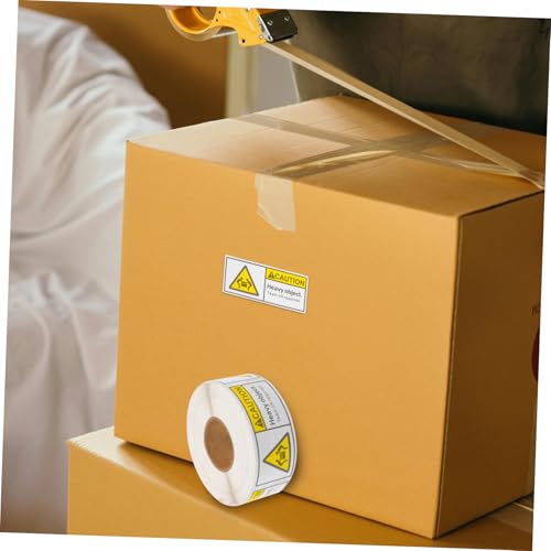ELAYARD Warnaufkleber für Schwere Pakete Rolle Selbstklebend Hohe Haftkraft Team lift Hinweis Geeignet für Versand Lager und Umzug Robuste Logistiketiketten von ELAYARD