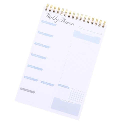 ELAYARD Wochenplaner Notizblock Leicht Tragbar To Do Liste Planer Farbiges Spiral Notizbuch Praktische Memo Pads für Tagesplanung Terminübersicht Büro und Alltag ELAYARD Wochenplaner Notizblock Leicht Tragbar To Do Liste Planer Farbiges Spiral Notizbuch Praktische Memo Pads für Tagesplanung Terminübersicht Büro und Alltag von ELAYARD