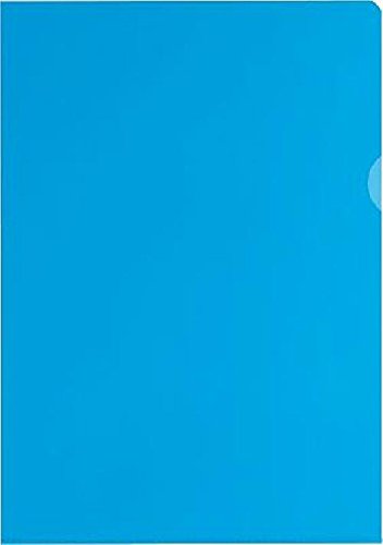 ELBA Sichthülle A4 /76442BL, blau, PVC Hartfolie, für A4, 150my, Inh. 25 von ELBA