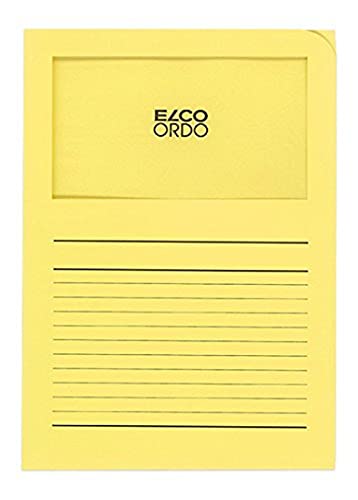 ELCO 29489.71 Ordo Organisationsmappe Classico, 220 x 310 mm, 120 g, gelb, Strohgelb, 22X31 von ELCO