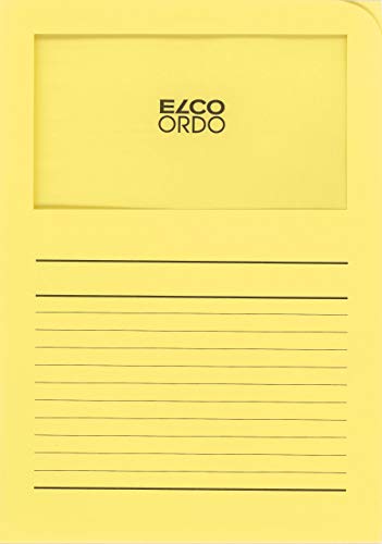 ELCO 73695.71 Ordo classico Verpackung mit 10 Dokumentenhülle aus Papier mit Linienaufdruck, 220x310, 120g, gelb, Fenster: ja ELCO 73695.71 Ordo classico Verpackung mit 10 Dokumentenhülle aus Papier mit Linienaufdruck, 220x310, 120g, gelb, Fenster: ja von ELCO