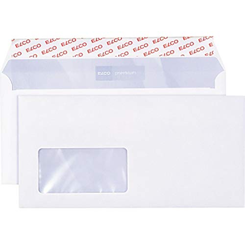 ELCO Office Umschlag DIN lang 80 g/m² FSC-zertifiziert mit Haftverschluss und Sichtfenster 90 x 45 mm in Shop-Box 200 Stück weiß ELCO Office Umschlag DIN lang 80 g/m² FSC-zertifiziert mit Haftverschluss und Sichtfenster 90 x 45 mm in Shop-Box 200 Stück weiß von ELCO