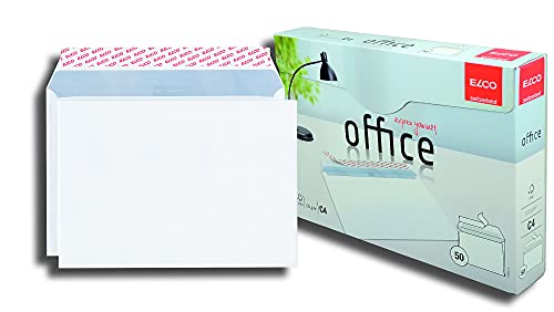 ELCO Office Versandtasche C4 120 g/m² FSC-zertifiziert mit Haftverschluss in Shop-Box 50 Stück weiß von ELCO