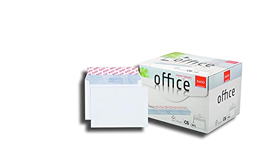 ELCO Office Versandtasche C6 80 g/m² FSC-zertifiziert mit Haftverschluss in Shop-Box 200 Stück weiß von ELCO