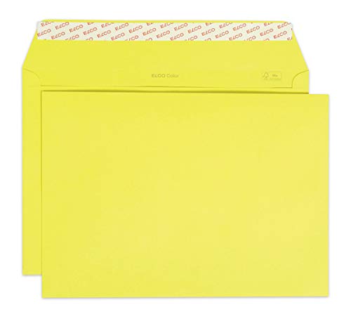 Elco 24095.72 Color Box mit Deckel und 200 Briefumschläge/Versandtasche, Haftklebeverschluss, C4, 120g, intensiv-gelb, Fenster: nein Elco 24095.72 Color Box mit Deckel und 200 Briefumschläge/Versandtasche, Haftklebeverschluss, C4, 120g, intensiv-gelb, Fenster: nein von ELCO