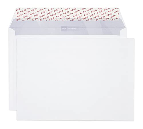 ELCO 34880 Premium Briefumschlag, 100 g/qm, 250 Stück, weiß, c4 (324x229mm) für papierformat a4 von Kores