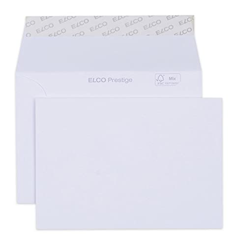 ELCO 42686 Prestige Briefumschlag, C6, 120 g, hochweiss, c6 (162x114mm) für papierformat a6 von ELCO