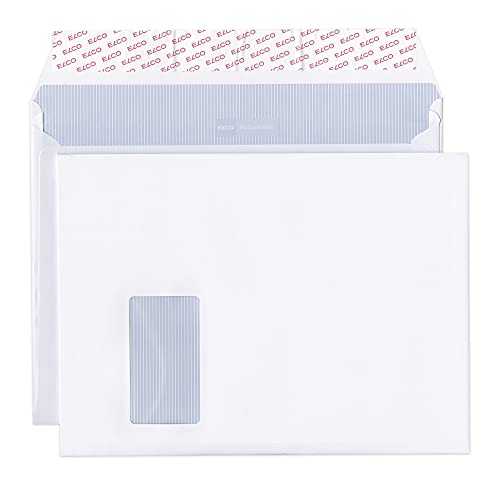 ELCO 48684 Documento Box mit Deckel und 200 Briefumschläge/Versandtasche, Haftklebeverschluss, C4, 120g, weiss Kraft, Fenster: ja, c4 (324x229mm) für papierformat a4 mit umlaufender 20mm seitenfalte ELCO 48684 Documento Box mit Deckel und 200 Briefumschläge/Versandtasche, Haftklebeverschluss, C4, 120g, weiss Kraft, Fenster: ja, c4 (324x229mm) für papierformat a4 mit umlaufender 20mm seitenfalte von ELCO