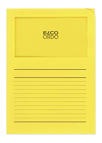 Elco 73695.72 Ordo classico Verpackung mit 10 Dokumentenhülle aus Papier mit Linienaufdruck, 220x310, 120g, intensivgelb, Fenster: ja Elco 73695.72 Ordo classico Verpackung mit 10 Dokumentenhülle aus Papier mit Linienaufdruck, 220x310, 120g, intensivgelb, Fenster: ja von ELCO