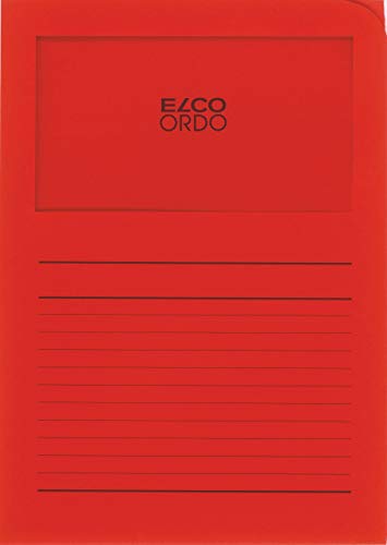 Elco 73695.92 Ordo classico Verpackung mit 10 Dokumentenhülle aus Papier mit Linienaufdruck, 220x310, 120g, intensivrot, Fenster: ja Elco 73695.92 Ordo classico Verpackung mit 10 Dokumentenhülle aus Papier mit Linienaufdruck, 220x310, 120g, intensivrot, Fenster: ja von ELCO