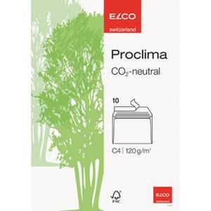 Elco 74276.20 Proclima Verpackung mit 10 Briefumschläge/Versandtasche, Haftklebeverschluss, C4, 120g, weiss recycl, Fenster: nein von ELCO