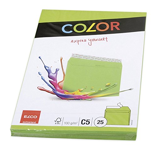 Elco 74618.62 Color Briefumschlag, C5, 100 g, intensivgrün Elco 74618.62 Color Briefumschlag, C5, 100 g, intensivgrün von ELCO