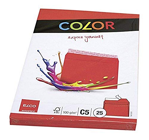 Elco 74618.92 Color Briefumschlag, C5, 100 g, intensivrot Elco 74618.92 Color Briefumschlag, C5, 100 g, intensivrot von ELCO