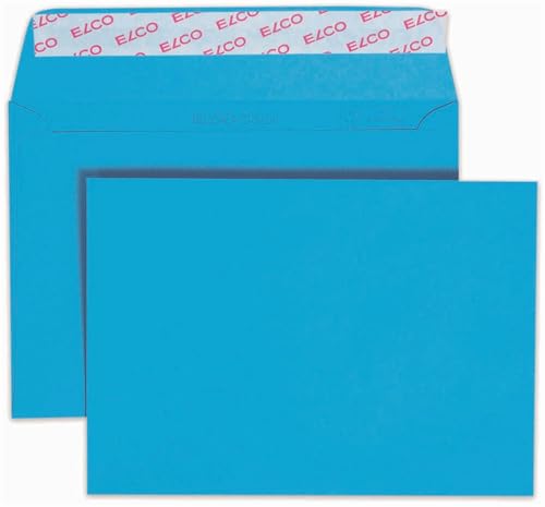 Elco 74634.32 Color Verpackung mit 25 Briefumschläge/Versandtasche, Haftklebeverschluss, C6, 100g, intensivblau, Fenster: nein Elco 74634.32 Color Verpackung mit 25 Briefumschläge/Versandtasche, Haftklebeverschluss, C6, 100g, intensivblau, Fenster: nein von ELCO