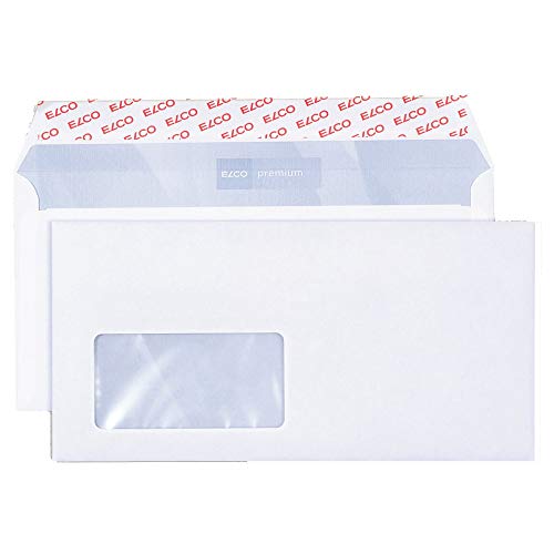 Elco 74465.12 Office Verpackung mit 25 Briefumschläge/Versandtasche, Haftklebeverschluss, C5/6 DL, 80g, weiss, Fenster: ja Elco 74465.12 Office Verpackung mit 25 Briefumschläge/Versandtasche, Haftklebeverschluss, C5/6 DL, 80g, weiss, Fenster: ja von ELCO