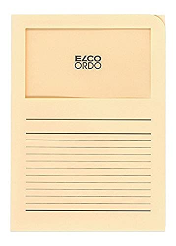 Elco Ordo Classico Papier-Organisationsmappen 220 x 310 mm 120 g/m² mit Aufdruck und Sichtfenster 180 x 100 mm Karton à 100 Stück cremefarben Elco Ordo Classico Papier-Organisationsmappen 220 x 310 mm 120 g/m² mit Aufdruck und Sichtfenster 180 x 100 mm Karton à 100 Stück cremefarben von ELCO