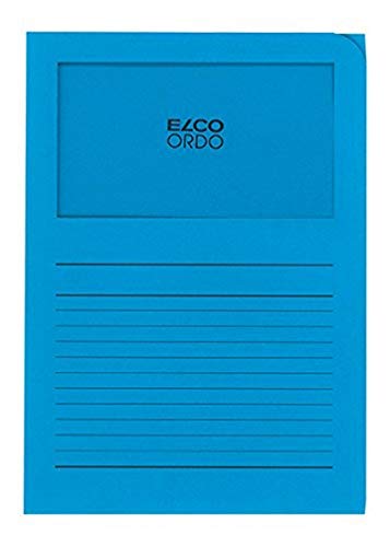 Elco Ordo Classico Papier-Organisationsmappen 220 x 310 mm 120 g/m² mit Aufdruck und Sichtfenster 180 x 100 mm Karton à 100 Stück leuchtend blau Elco Ordo Classico Papier-Organisationsmappen 220 x 310 mm 120 g/m² mit Aufdruck und Sichtfenster 180 x 100 mm Karton à 100 Stück leuchtend blau von ELCO