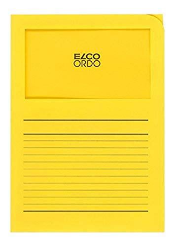 Elco Ordo Classico Papier-Organisationsmappen 220 x 310 mm 120 g/m² mit Aufdruck und Sichtfenster 180 x 100 mm Karton à 100 Stück leuchtend gelb Elco Ordo Classico Papier-Organisationsmappen 220 x 310 mm 120 g/m² mit Aufdruck und Sichtfenster 180 x 100 mm Karton à 100 Stück leuchtend gelb von ELCO