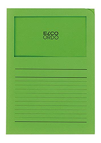 Elco Ordo Classico Papier-Organisationsmappen 220 x 310 mm 120 g/m² mit Aufdruck und Sichtfenster 180 x 100 mm Karton à 100 Stück leuchtend grün Elco Ordo Classico Papier-Organisationsmappen 220 x 310 mm 120 g/m² mit Aufdruck und Sichtfenster 180 x 100 mm Karton à 100 Stück leuchtend grün von ELCO