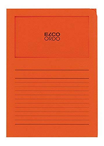 Elco Ordo Classico Papier-Organisationsmappen 220 x 310 mm 120 g/m² mit Aufdruck und Sichtfenster 180 x 100 mm Karton à 100 Stück orange Elco Ordo Classico Papier-Organisationsmappen 220 x 310 mm 120 g/m² mit Aufdruck und Sichtfenster 180 x 100 mm Karton à 100 Stück orange von ELCO
