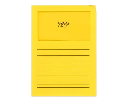 Elco Sichtmappen Ordo classico - mit Sichtfenster und Linien, intensiv gelb, 100 Stück; Packungsinhalt: 100 Stück Elco Sichtmappen Ordo classico - mit Sichtfenster und Linien, intensiv gelb, 100 Stück; Packungsinhalt: 100 Stück von ELCO