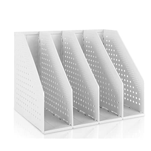 Kunststoff Desktop Datei Lagerung Rack Faltbare Plastikmappe mit 2/4 Fächern, mehrfarbig, Zuhause, Büro und Schule(C) von ELDFLRURB