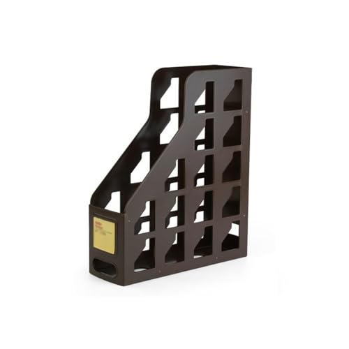 Kunststoff Desktop Datei Lagerung Rack Zeitschriftenhalter Multicolor 9x26x31cm(Schwarz) von ELDFLRURB