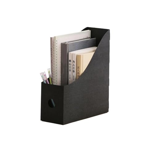 Kunststoff Desktop File Storage Rack Desktop-Datei-Organizer Buchstützen Multicolor(Black) von ELDFLRURB