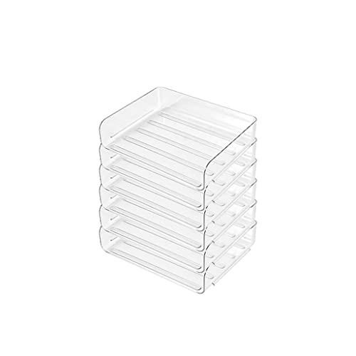 Kunststoff Desktop File Storage Rack Stapelbarer A4-Datei-Organizer für Heimbüro, mehrere Formate((D) von ELDFLRURB