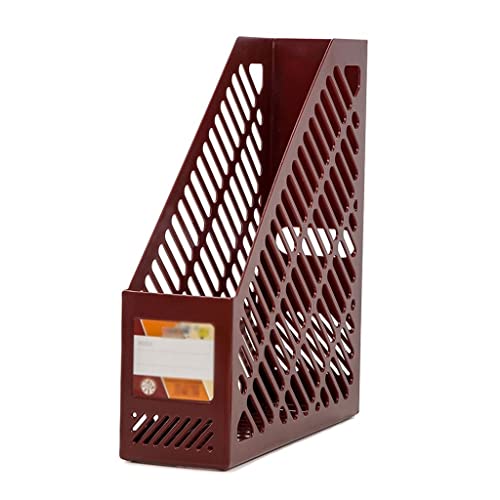 Plastic Desktop File Storage Rack Kunststoff Hohl Schreibtisch-Organizer A4 Papier Magazin Dokument mehrfarbig 9,8 x 3,2 x 11,5 Zoll(D) von ELDFLRURB