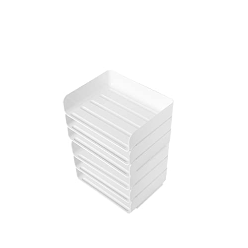 Plastic Desktop File Storage Rack Stapelbarer A4 Papierordner, Kunststoff Dokumentenfach, Mehrere Formate(D) von ELDFLRURB