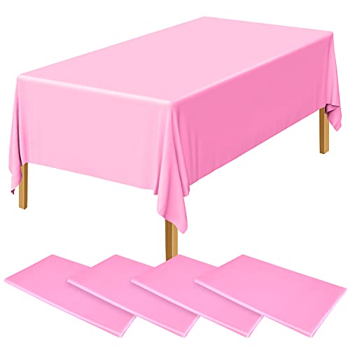 ELECLAND 4 x rosa Kunststoff-Tischdecken 137 x 274 cm Babyrosa Kunststoff-Tischdecken rechteckig rosa Tischdecken für drinnen oder draußen, Babyparty, Hochzeit, Geburtstag Party Dekorationen ELECLAND 4 x rosa Kunststoff-Tischdecken 137 x 274 cm Babyrosa Kunststoff-Tischdecken rechteckig rosa Tischdecken für drinnen oder draußen, Babyparty, Hochzeit, Geburtstag Party Dekorationen von ELECLAND