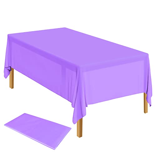 ELECLAND Violette Kunststoff-Tischdecke, 137 x 274 cm, violett, rechteckig, für Innen- und Außenbereich, Babyparty, Hochzeit, Geburtstag, Party-Dekorationen ELECLAND Violette Kunststoff-Tischdecke, 137 x 274 cm, violett, rechteckig, für Innen- und Außenbereich, Babyparty, Hochzeit, Geburtstag, Party-Dekorationen von ELECLAND