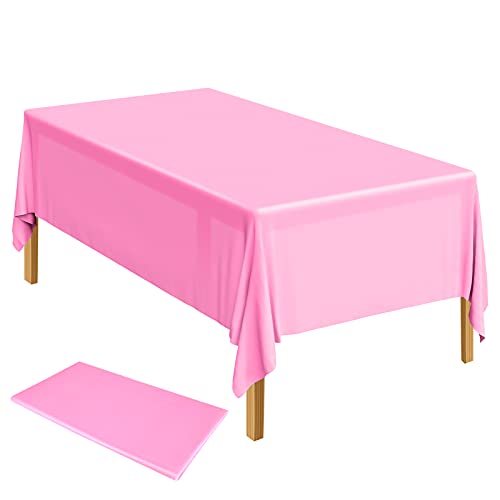ELECLAND Tischdecke Kunststoff Tischtuch Rosa Tischschutz Fleckschutz Wasserabweisend Garten Tischdecke 137 x 274 cm für Garten, Balkon und Camping ELECLAND Tischdecke Kunststoff Tischtuch Rosa Tischschutz Fleckschutz Wasserabweisend Garten Tischdecke 137 x 274 cm für Garten, Balkon und Camping von ELECLAND