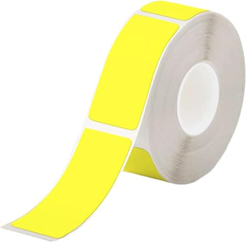 ELECTRONICA 4U Etiketten selbstklebend Aufkleber Ersatz für Phomemo Q30 D30 12x22 (Gelb, 12*40-160) von ELECTRONICA 4U