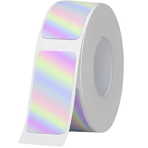ELECTRONICA 4U Etiketten selbstklebend Aufkleber Ersatz für Phomemo Q30 D30 12x22 (Holographie, 12*40-160) von ELECTRONICA 4U