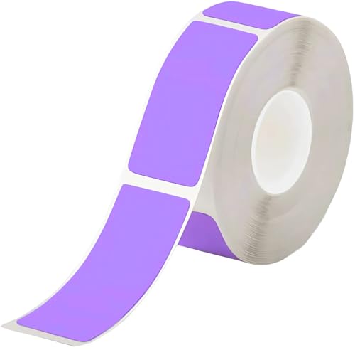 ELECTRONICA 4U Etiketten selbstklebend Aufkleber Ersatz für Phomemo Q30 D30 12x22 (Violett, 12*40-160) von ELECTRONICA 4U
