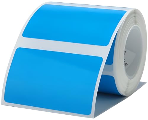 ELECTRONICA 4U Etiketten selbstklebend Ersatz für Phomemo M110 M200 M220 M221 50x30 (Blau) von ELECTRONICA 4U