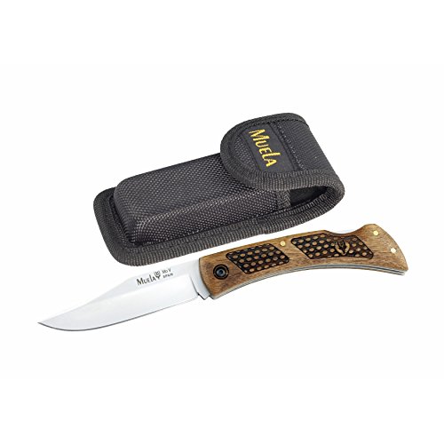 Muela Messer BT Nussbaumholz Griff mit Klinge Verriegelung 9 cm, Gesamtgröße 19 cm + Mehrzweck-Geschenkkarte Muela Messer BT Nussbaumholz Griff mit Klinge Verriegelung 9 cm, Gesamtgröße 19 cm + Mehrzweck-Geschenkkarte von ELECTROPOLIS