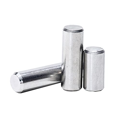 ELEGAM 100 Stück Lagerstahl-Fingerhut, zylindrischer Stift, Durchmesser 3,5 mm, Länge 10–40 mm, M3,5 x 16 mm (Farbe: wie abgebildet, Größe: M3,5 x 22 mm) (Color : As Show, Size : M3.5x20mm) von ELEGAM