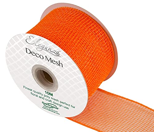 Eleganza Nr. 04 Deco Mesh, orange, 63 mm x 10 m von Eleganza