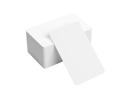 150 Karteikarten Blanko 88x55mm Visitenkarten Papier Karten, 250 g/m² Karteikarten, Spielkarten, Lernkarten, Memory, Papier für Lernen Gedächtnis - Memokarten, Notizkarten, Lesezeichen Weiß von ELES VIDA