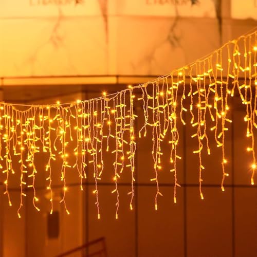 10M 400LED Eisregen Lichterkette Außen Innen,Weihnachten Lichterketten Außenbereich mit Timer,IP44 Wasserdicht 8 Modi Weihnachtsbeleuchtung Lichtervorhang Außen für Balkon,Party,Traufe,Geländer 10M 400LED Eisregen Lichterkette Außen Innen,Weihnachten Lichterketten Außenbereich mit Timer,IP44 Wasserdicht 8 Modi Weihnachtsbeleuchtung Lichtervorhang Außen für Balkon,Party,Traufe,Geländer von ELEUTH