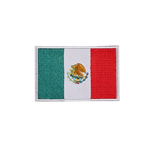 ELITRAINX Bestickter Aufnäher mit Klettverschluss - Landsflagge - Aufnäher für Rucksäcke und Westen für Cross Training und Gym (Mexiko) von ELITEX TRAINING