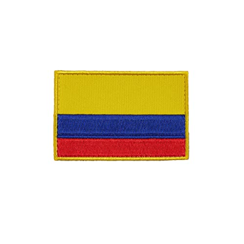 ELITRAINX Bestickter Aufnäher mit Klettverschluss - Landsflagge - Patch für Rucksäcke und Westen für Cross Training und Gym (Kolumbien) von ELITEX TRAINING