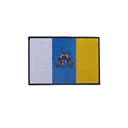 ELITRAINX Aufnäher, bestickt, Flagge der spanischen Gemeinschaften, mit Klettverschluss auf der Rückseite (Kanarische Inseln) von ELITEX TRAINING