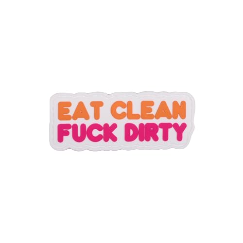 Gummi-Patch für Rucksäcke, Cross-Training, Fitnessstudio, Sport, Elitex-Training (Eat Clean Fuck Dirty) von ELITEX TRAINING