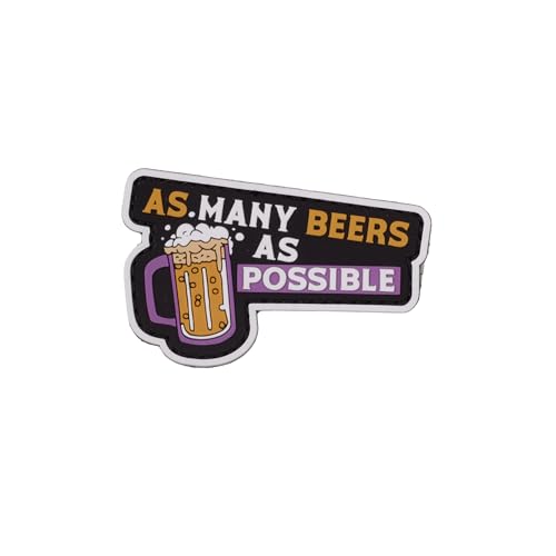Elitex Training Aufnäher aus Gummi mit Klettverschluss – As Many Beers As Possible – Aufnäher für Rucksäcke und Westen Cross-Training und Fitnessstudio Elitex Training Aufnäher aus Gummi mit Klettverschluss – As Many Beers As Possible – Aufnäher für Rucksäcke und Westen Cross-Training und Fitnessstudio von ELITEX TRAINING